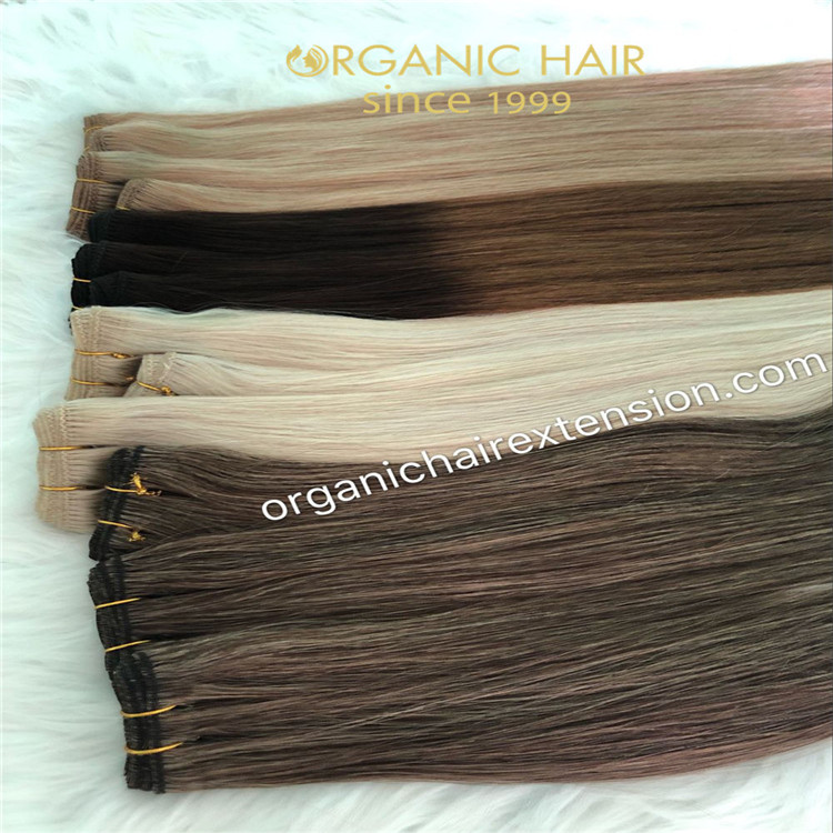 Big discount on sell hand tied weft with full cuticle intact  C102